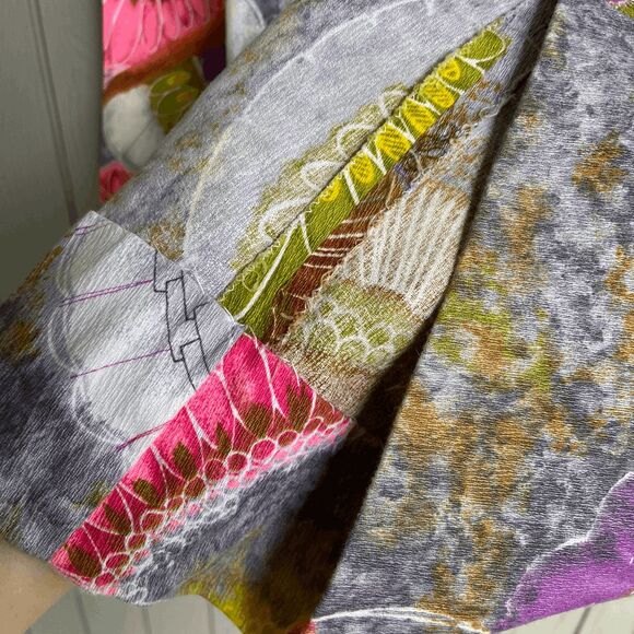 NC True Vintage 60s/70s Gold Button Front Bell Sleeved Go-Go Girl Dress - S/M - Picture 5 of 9